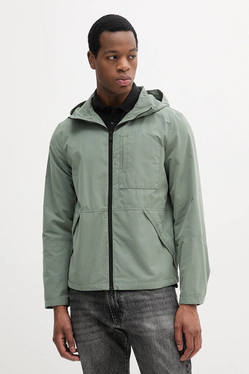 United Colors of Benetton geaca culoarea verde, de tranzitie, 25R1UN069