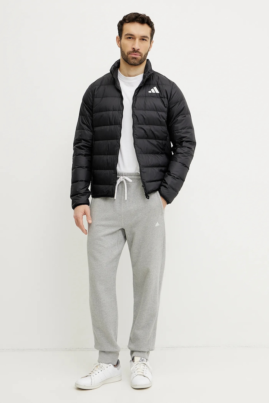 Пуховая куртка adidas Essential цвет чёрный переходная JD1046 Пуховая куртка adidas Essential цвет чёрный переходная JD1046