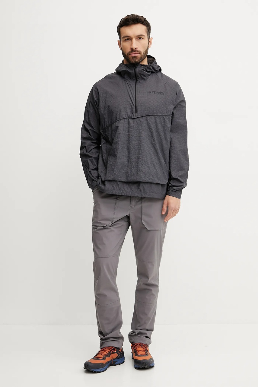 Куртка outdoor adidas TERREX Xploric цвет серый JD8427