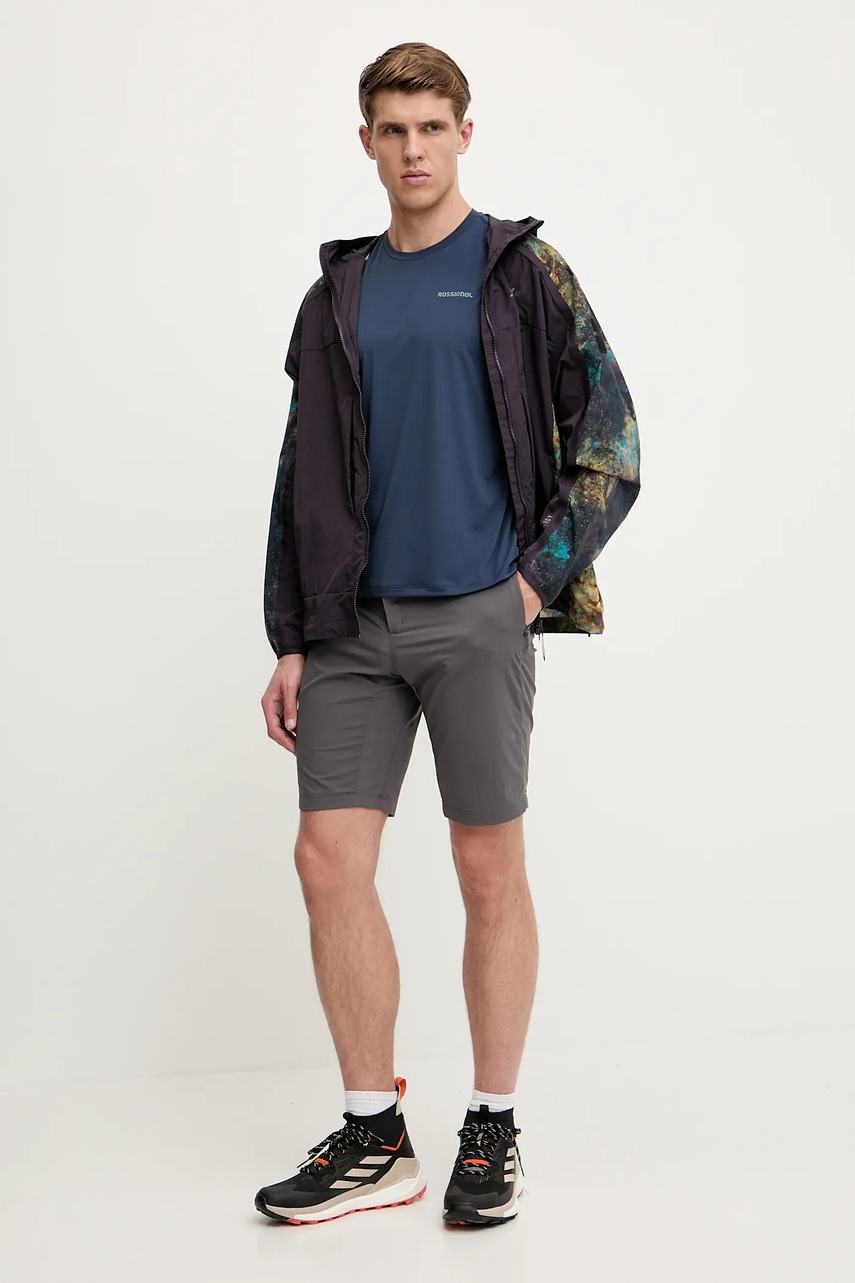 Куртка outdoor adidas TERREX x National Geographic цвет фиолетовый переходная oversize JD5839