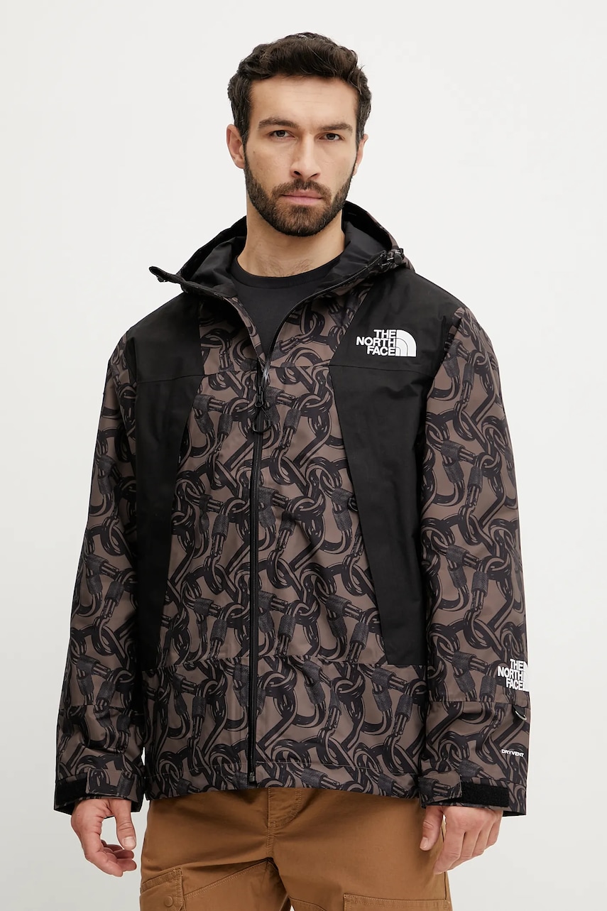The North Face geaca TNF X NSE culoarea maro, de tranzitie, oversize, NF0A8C6ZAC91
