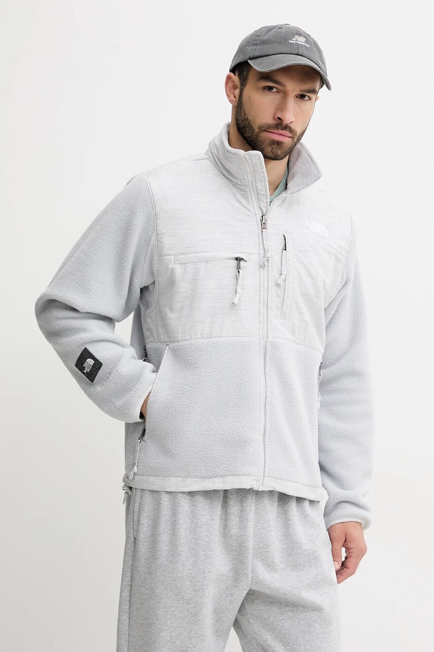 The North Face geaca Regrind Denali culoarea gri, de tranzitie, NF0A8B5ELE71