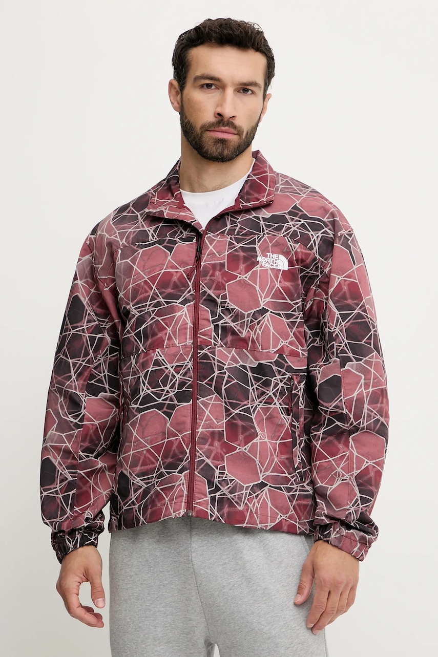 The North Face geacă TNF Easy Wind culoarea bordo, de tranzitie, oversize, NF0A88XY61G1