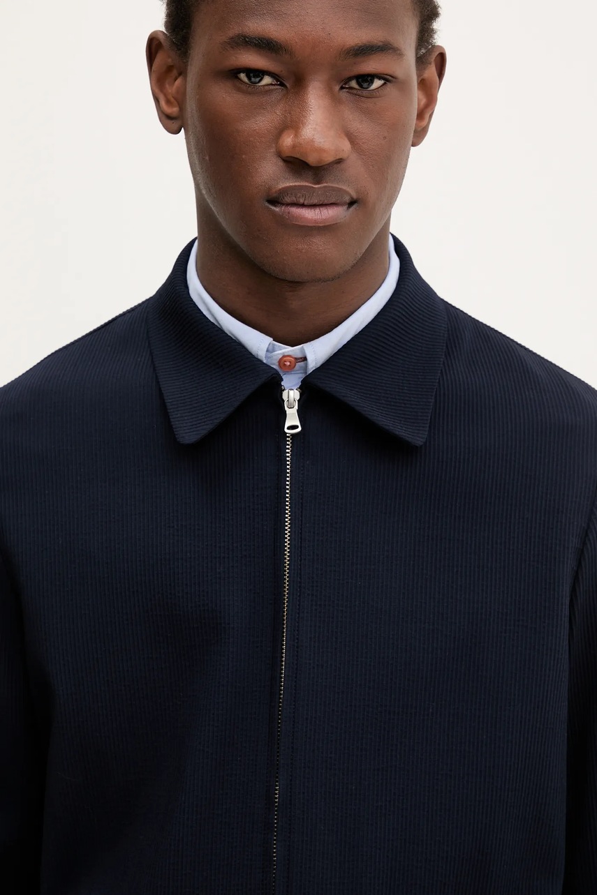 Μάλλινο μπουφάν BARENA VENEZIA Camicia Mola χρώμα: ναυτικό μπλε, OSU5065.494 φωτογραφία