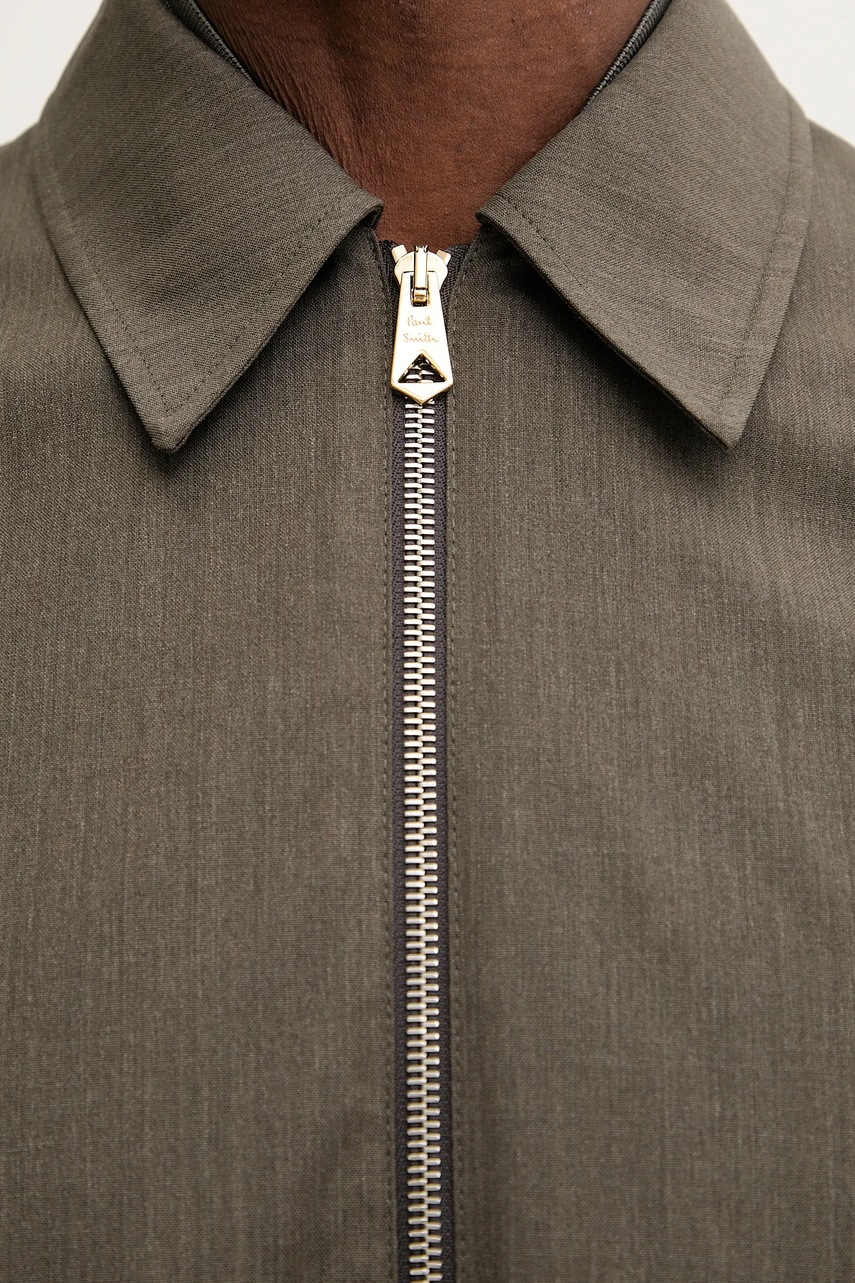 Μάλλινο μπουφάν Paul Smith χρώμα: γκρι, M1R-031Z-N00041 φωτογραφία