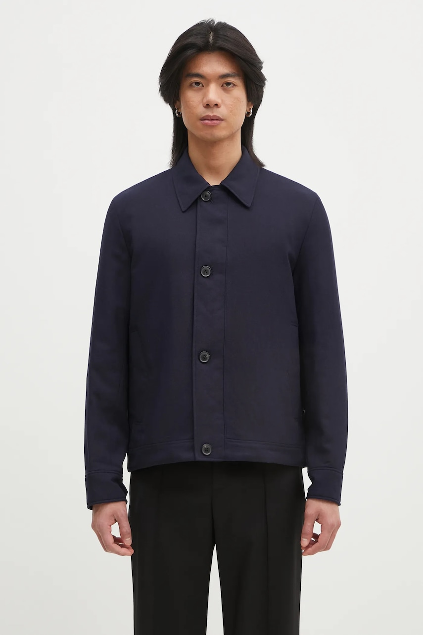 Paul Smith geacă de lână culoarea bleumarin, de tranziție, M1R-403Z-P01746