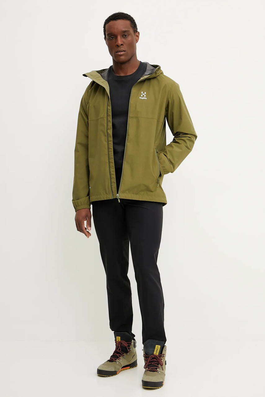 Куртка outdoor Haglöfs Kaise GTX цвет зелёный 607765 Куртка outdoor Haglöfs Kaise GTX цвет зелёный 607765