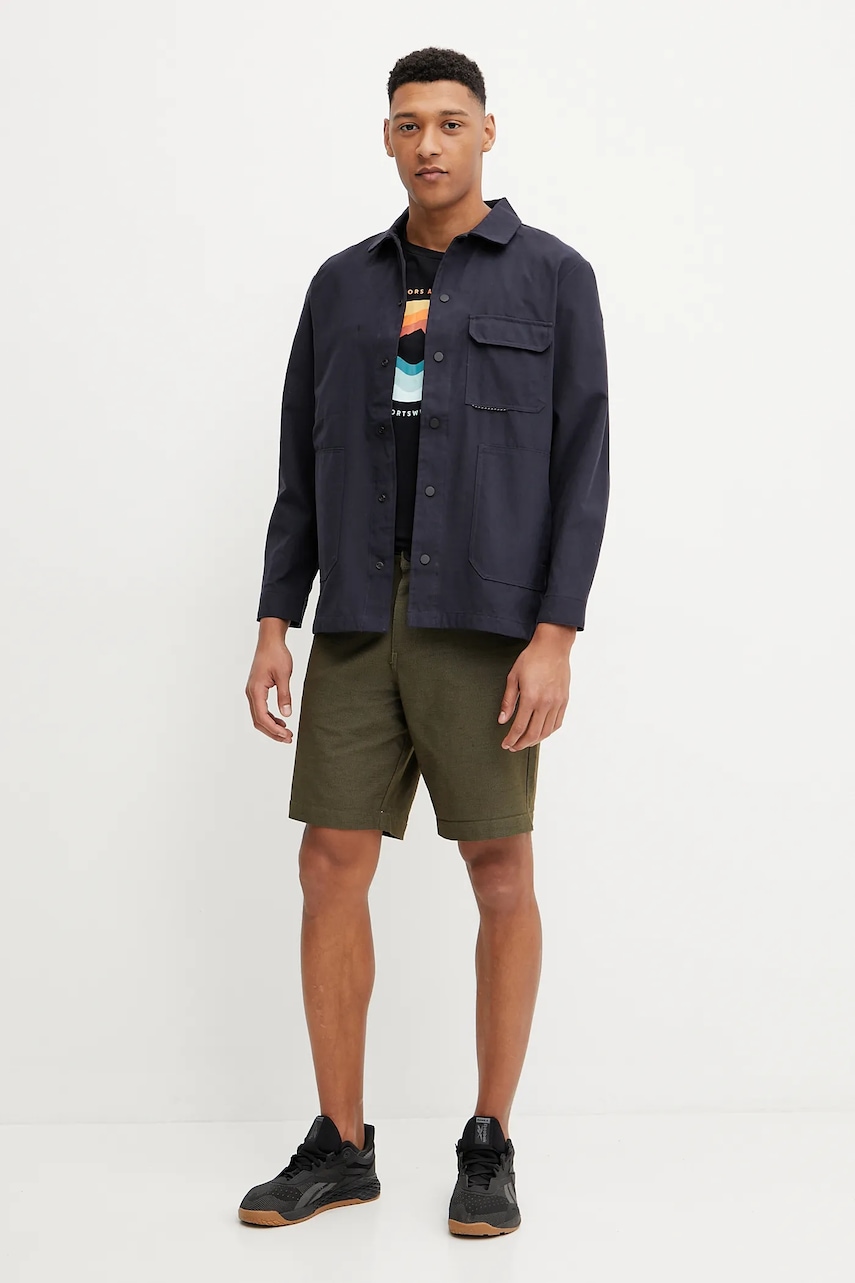 Куртка-рубашка Jack Wolfskin Terracade Overshirt цвет синий переходная A63865 Куртка-рубашка Jack Wolfskin Terracade Overshirt цвет синий переходная A63865
