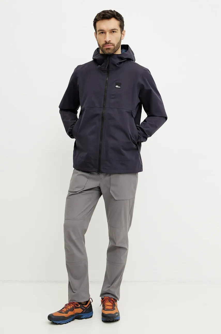 Куртка Jack Wolfskin Terraview 2L цвет синий переходная A63829 Куртка Jack Wolfskin Terraview 2L цвет синий переходная A63829