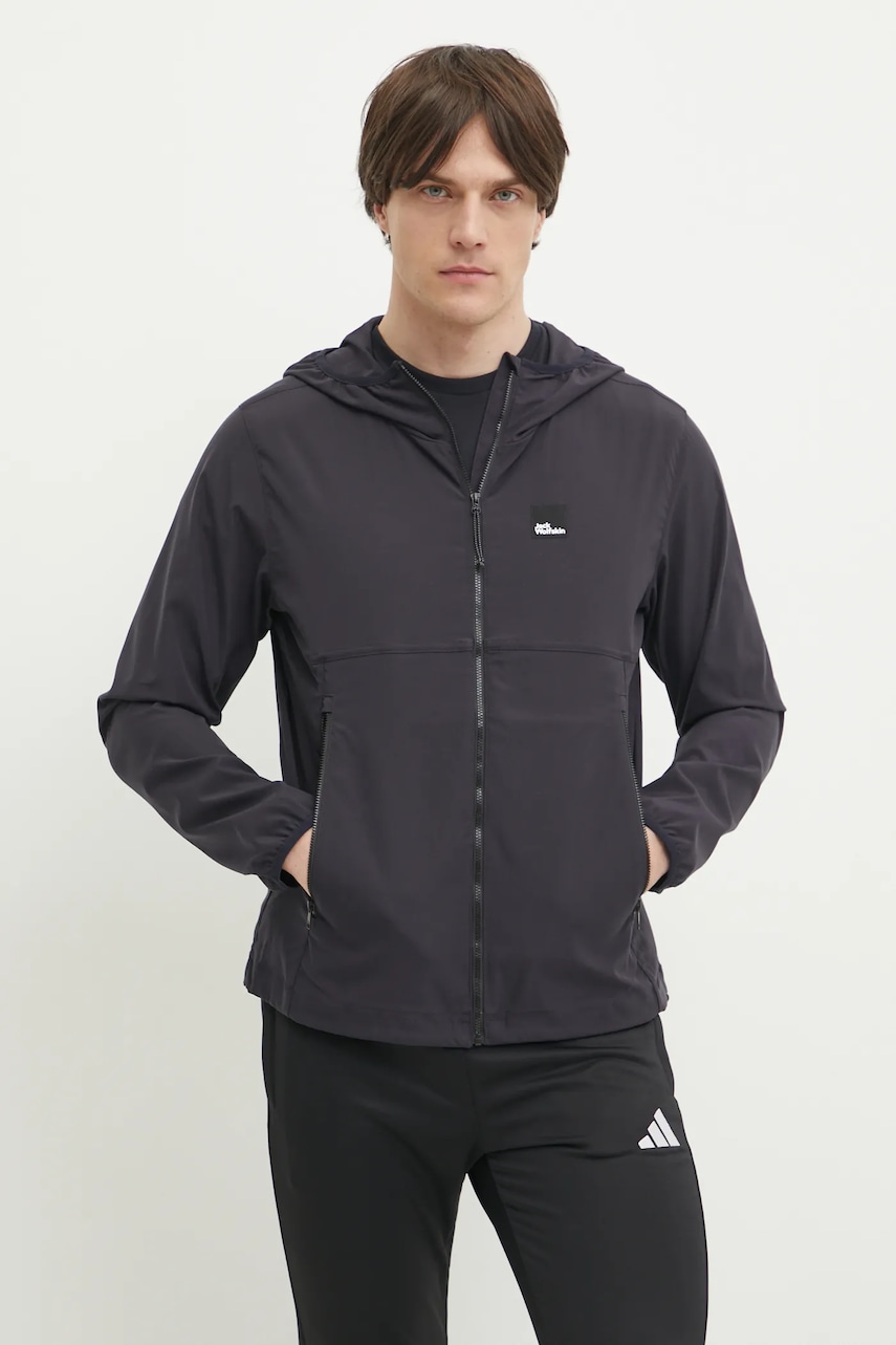 Jack Wolfskin geaca Terracade culoarea albastru marin, de tranzitie, A63836