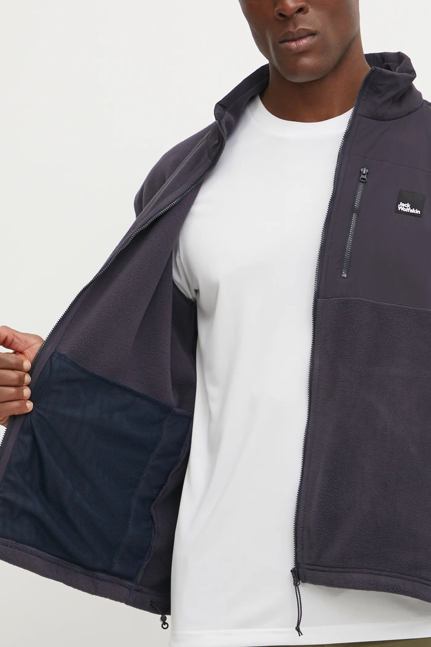 Кофта Jack Wolfskin Sumetro чоловічий колір синій однотонна A64108 