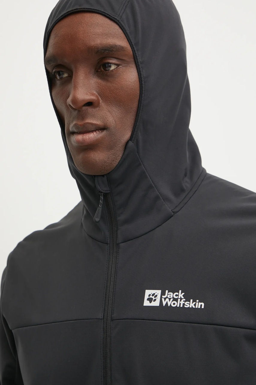 Αθλητικό μπουφάν Jack Wolfskin Feldberg χρώμα: μαύρο, A63970 φωτογραφία