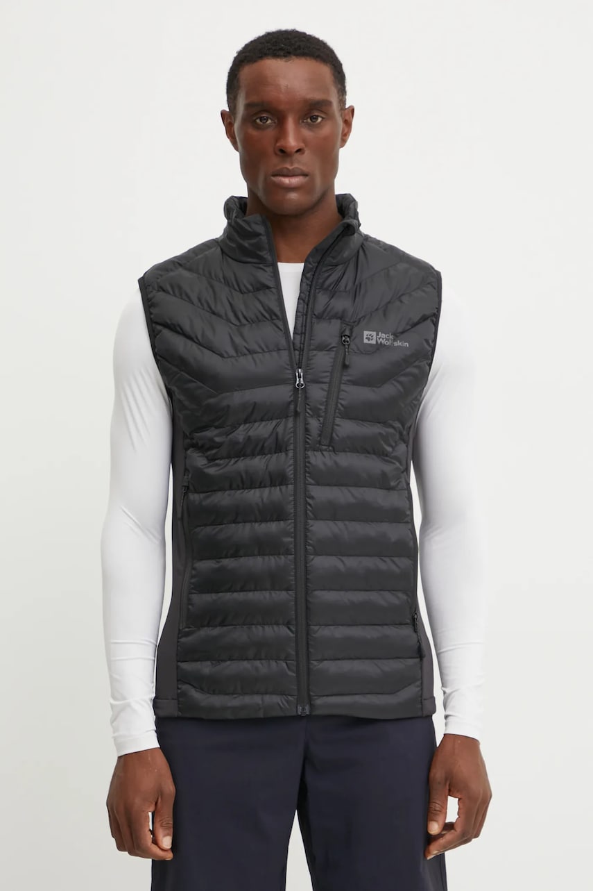 Jack Wolfskin vesta sport Routeburn Pro Ins culoarea negru, de tranzitie, 1206872