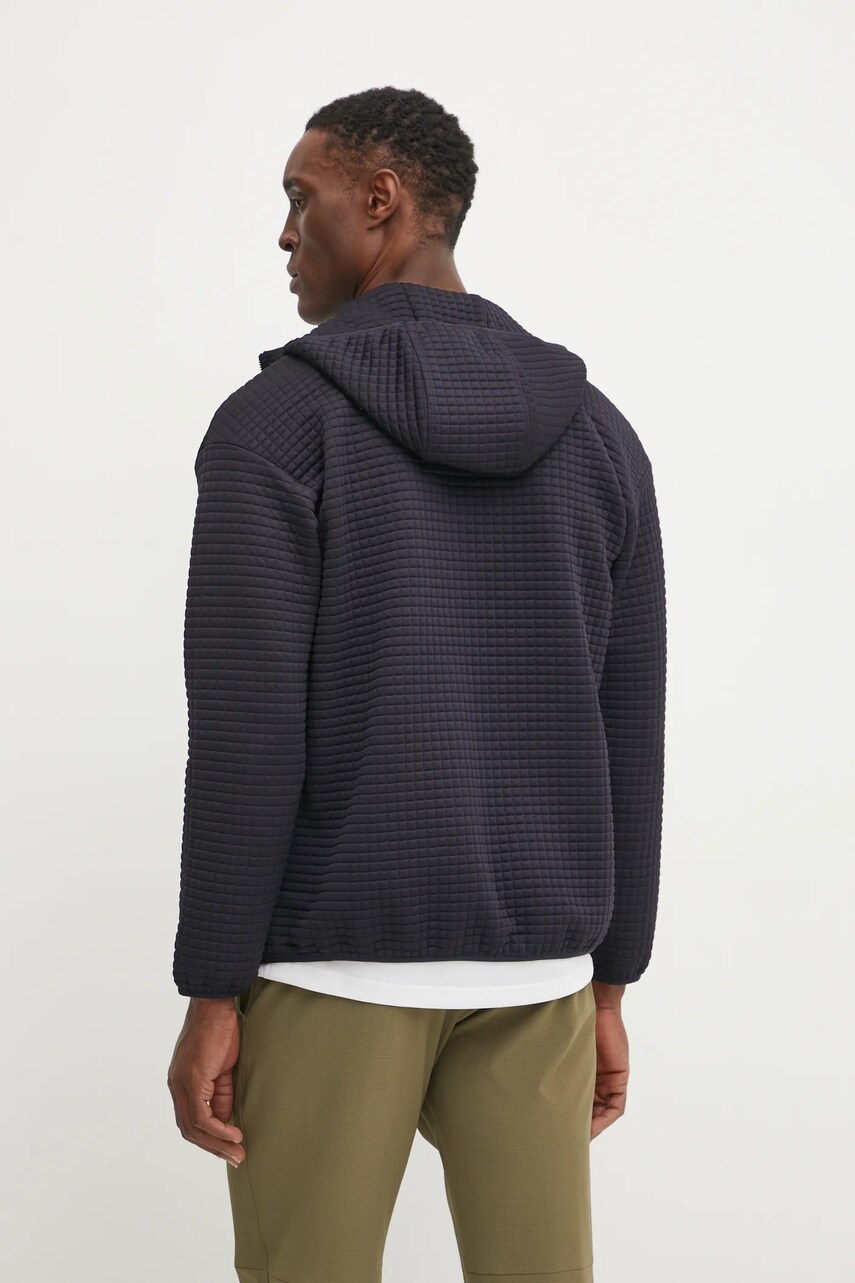 Jack Wolfskin felső Mogari sötétkék, férfi, sima, kapucnis, A63849 termék 2. képe