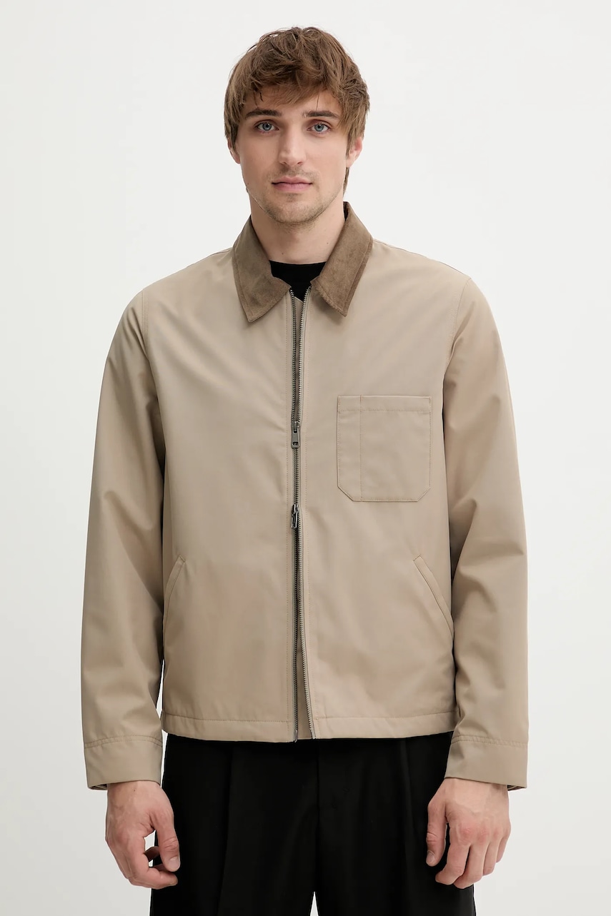 

Яке Samsoe Samsoe SAROBIN в зелено преходен модел M25100022, Бежов