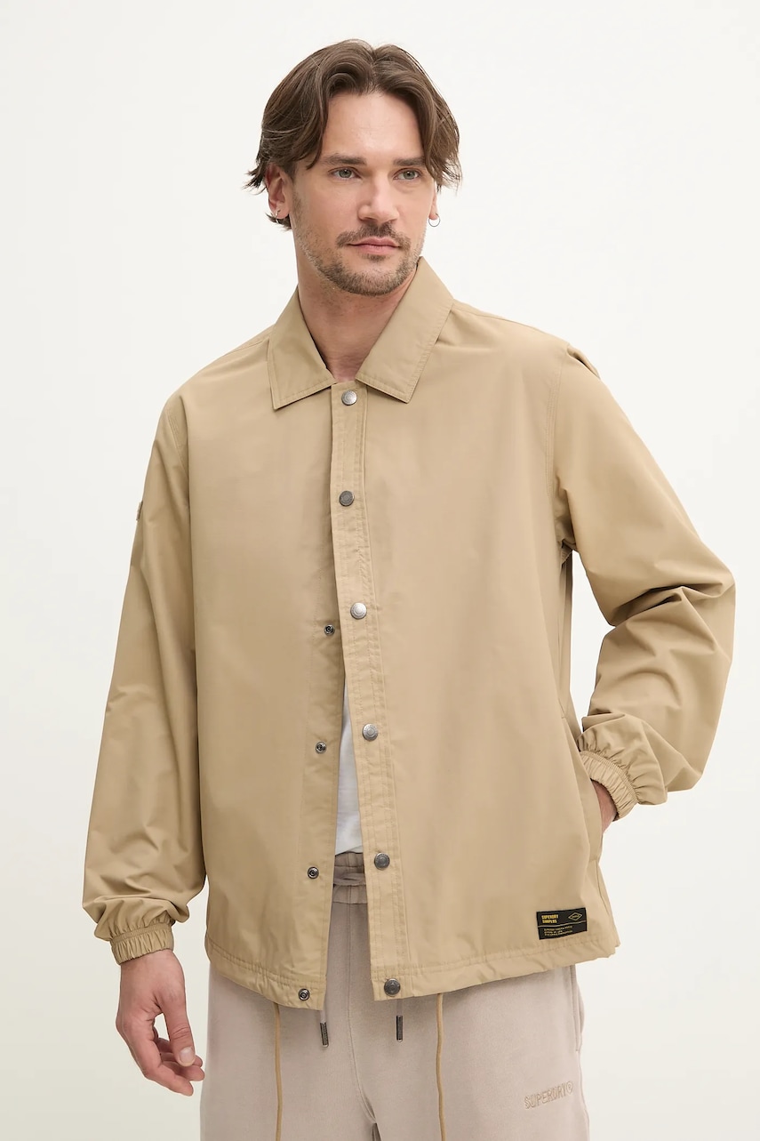 Superdry geaca culoarea verde, de tranzitie, M5012152A-8TU