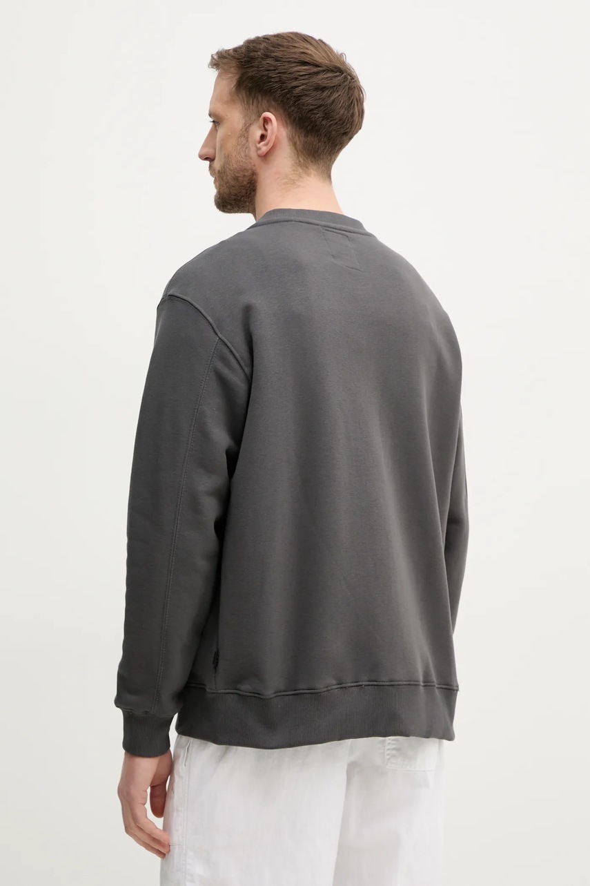 Alpha Industries felső Studio Edition Fleece Bomber szürke, férfi, sima, 156302 termék 2. képe