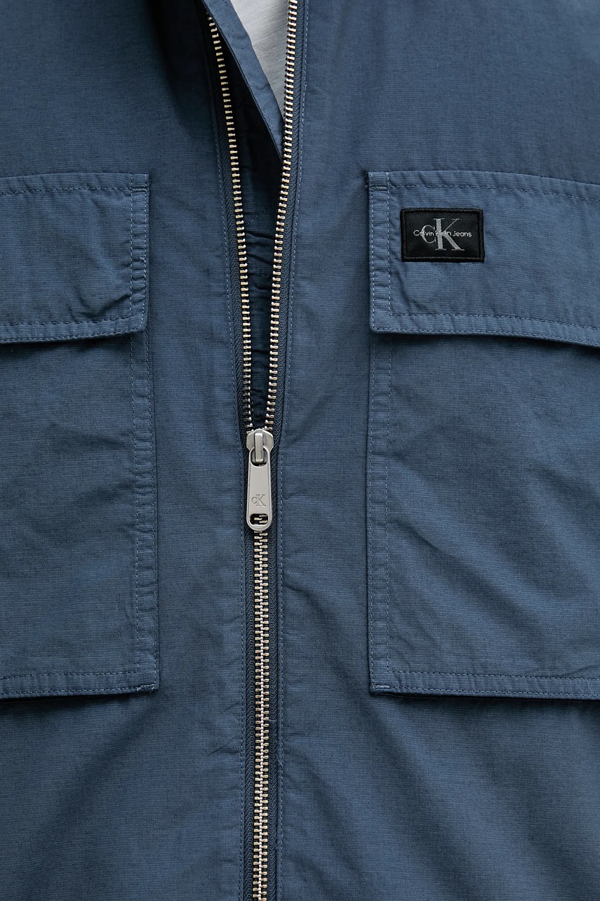 Μπουφάν Calvin Klein Jeans χρώμα: μπλε, J30J327255 φωτογραφία