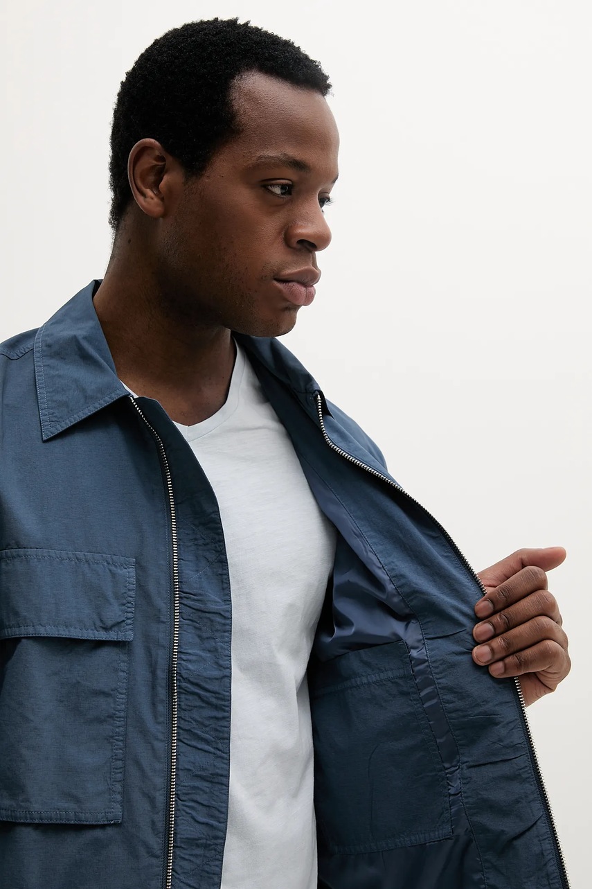 Μπουφάν Calvin Klein Jeans χρώμα: μπλε, J30J327255 φωτογραφία