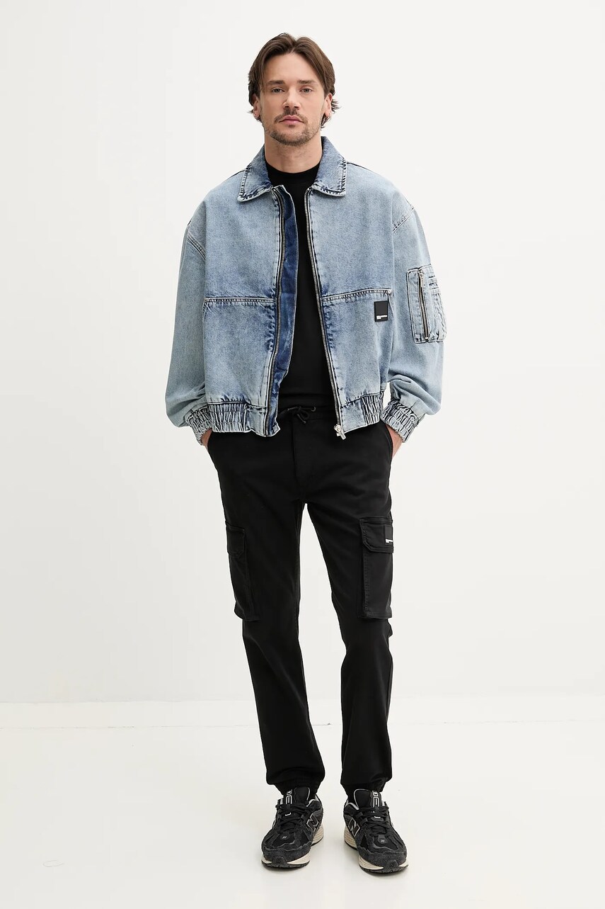 Джинсовая куртка Karl Lagerfeld Jeans переходная oversize A2M14018 Джинсовая куртка Karl Lagerfeld Jeans переходная oversize A2M14018