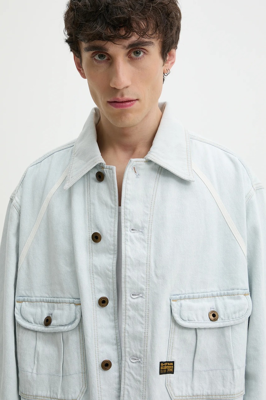 Μπουφάν G-Star χρώμα: μπλε, D26165-D436 φωτογραφία