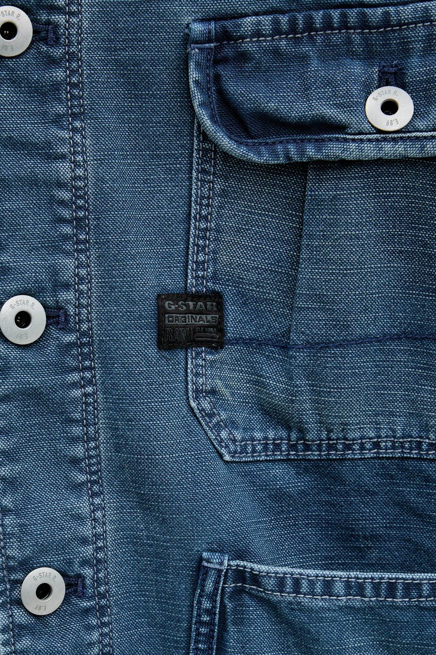 Τζιν μπουφάν G-Star χρώμα: ναυτικό μπλε, D26165-D491 φωτογραφία
