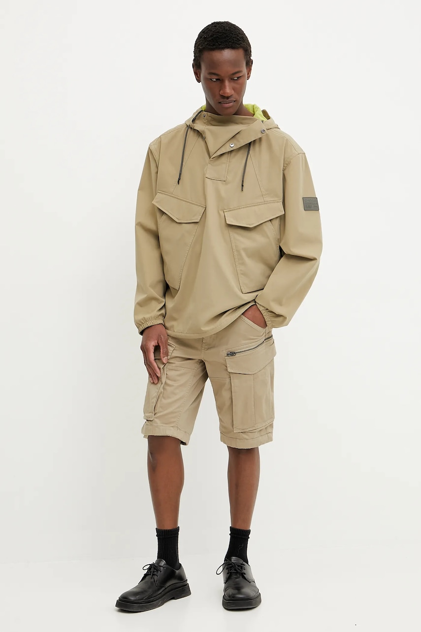 Куртка G-Star цвет зелёный переходная oversize D26112-D909 Куртка G-Star цвет зелёный переходная oversize D26112-D909
