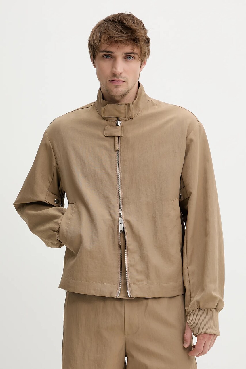 Won Hundred geacă culoarea maro, de tranzitie, oversize, 3527-13056