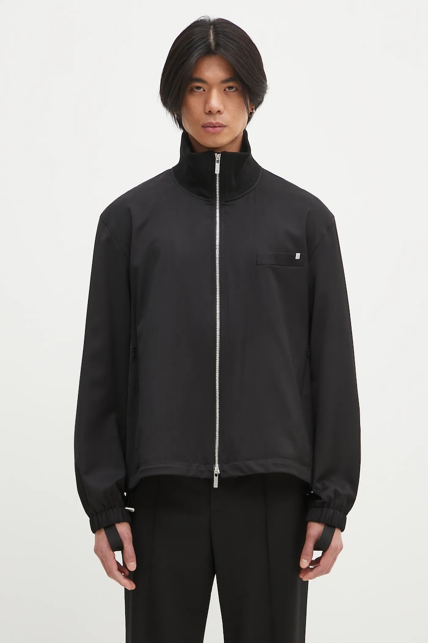 Helmut Lang kurtka wełniana Relaxed Bomber.Suit