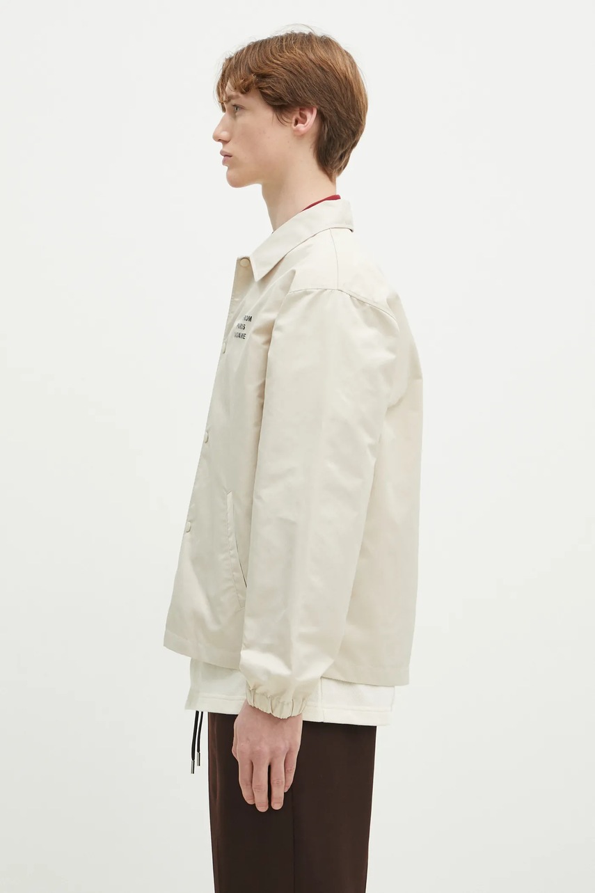 Куртка Drôle de Monsieur La Veste Slogan цвет бежевый переходная PERM-JT183-PA014-MT