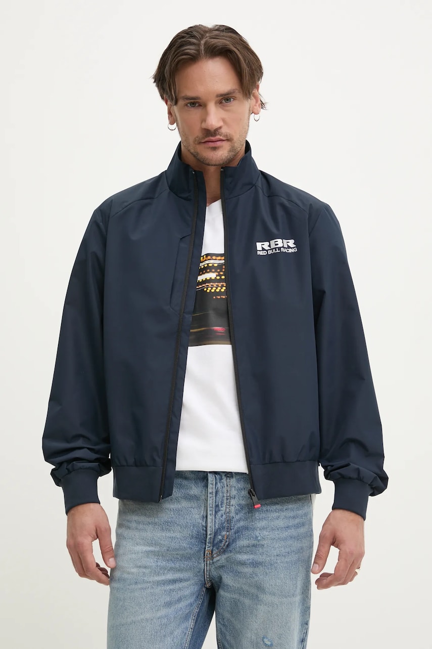 Red Bull Racing x Pepe Jeans geaca MARINA WINDBREAKER culoarea albastru marin, de tranzitie, RM400012 Red Bull Racing x Pepe Jeans geaca MARINA WINDBREAKER culoarea albastru marin, de tranzitie, RM400012
