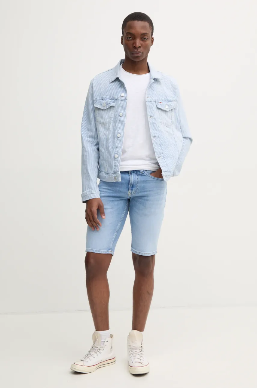 Джинсовая куртка Tommy Jeans мужская переходная DM0DM21048 Джинсовая куртка Tommy Jeans мужская переходная DM0DM21048