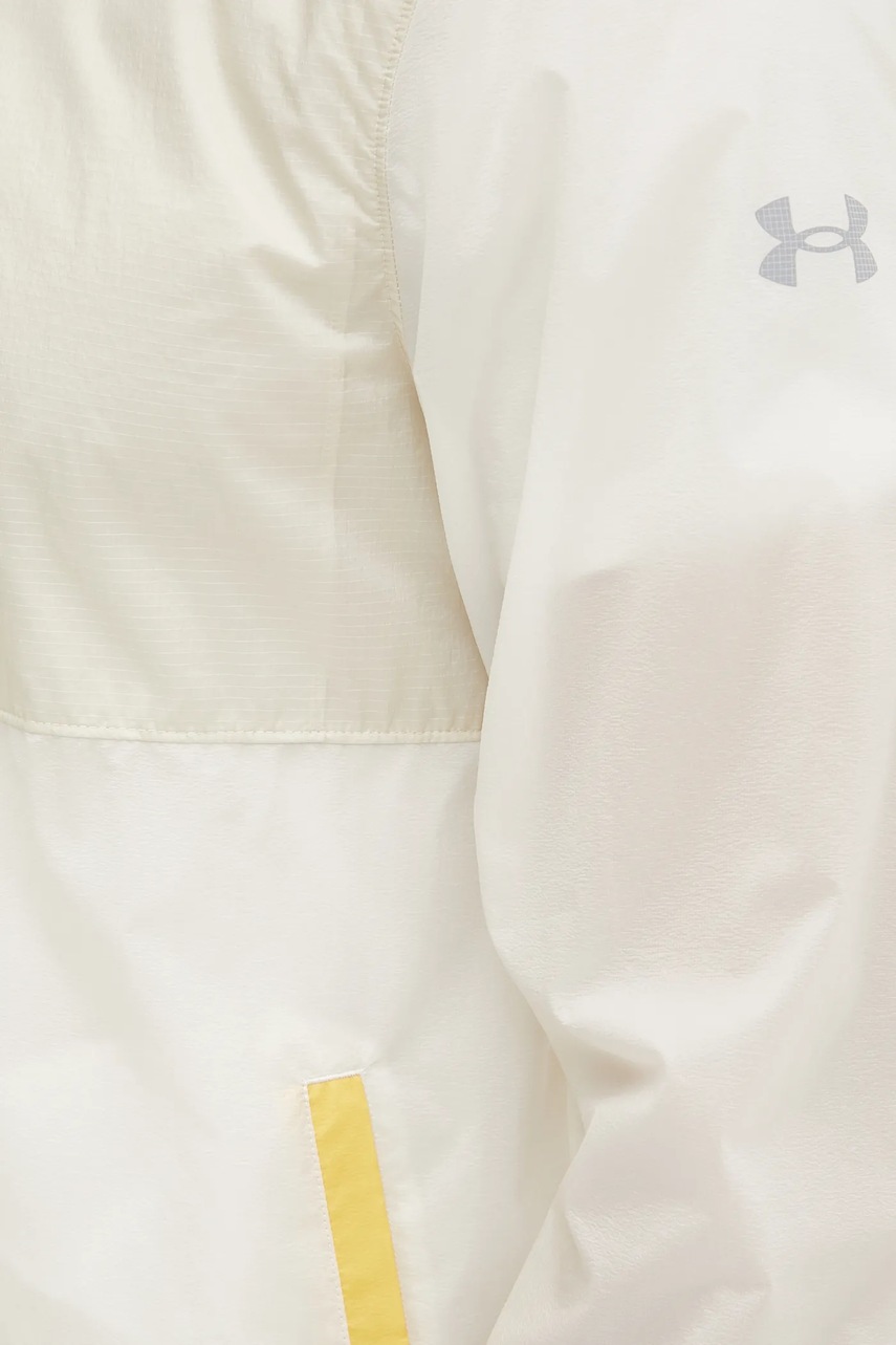 Αδιάβροχο μπουφάν Under Armour Launch Trail ανδρικό, χρώμα: μπεζ, 1383243 φωτογραφία