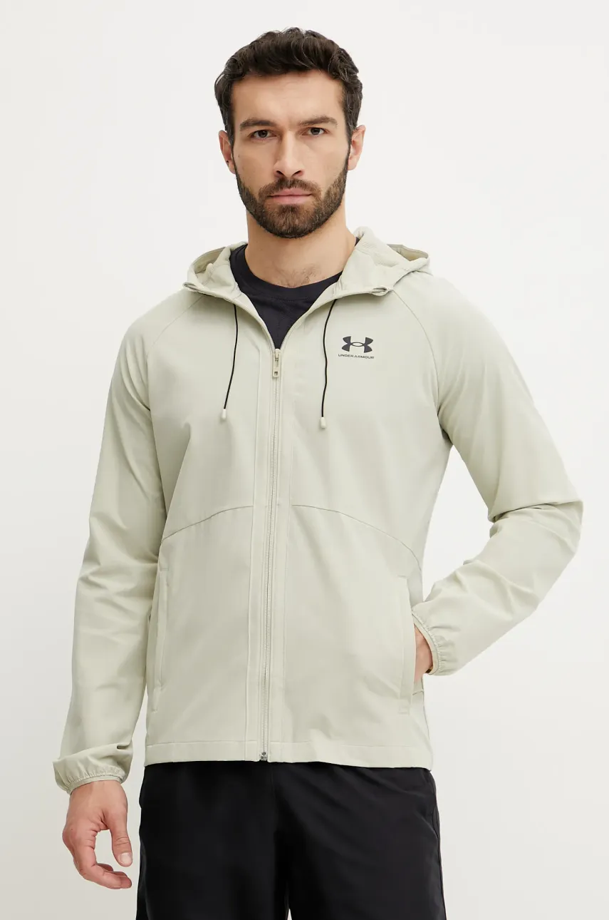 Under Armour windbreaker Vibe culoarea verde, de tranziție, 6003001