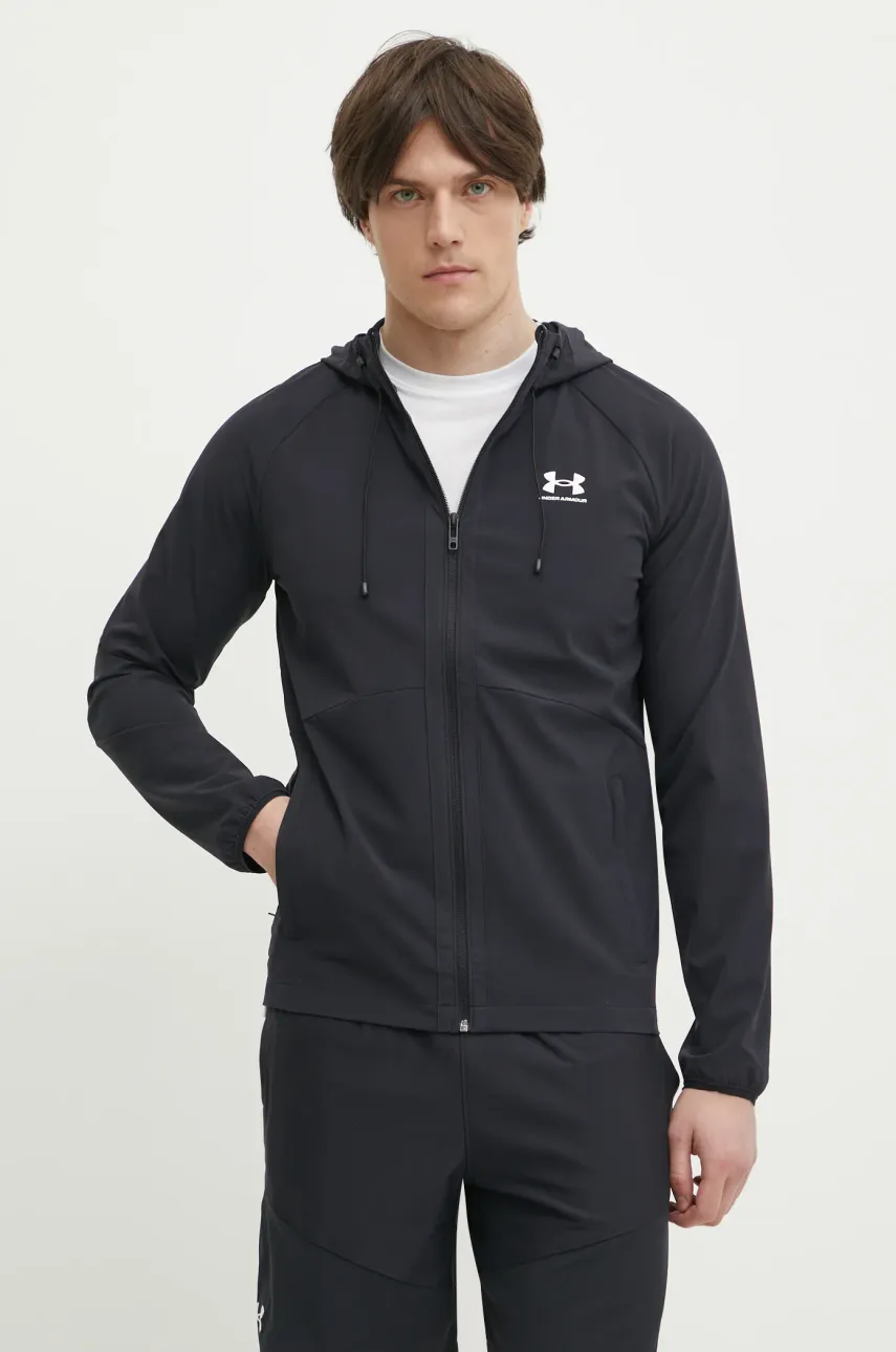 Under Armour windbreaker Vibe culoarea negru, de tranziție, 6003001