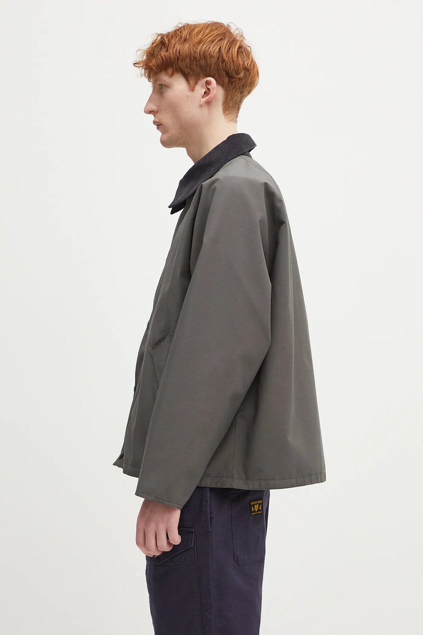 Двусторонняя куртка Barbour Barbour OS Reversible Transporter Casual цвет серый переходная MCA0963