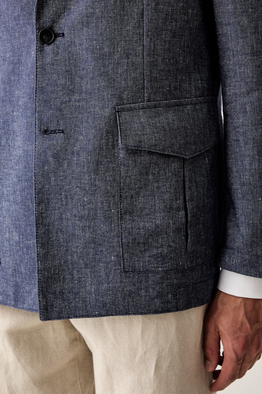 Tommy Hilfiger jednoradové sako pánske s ľanom