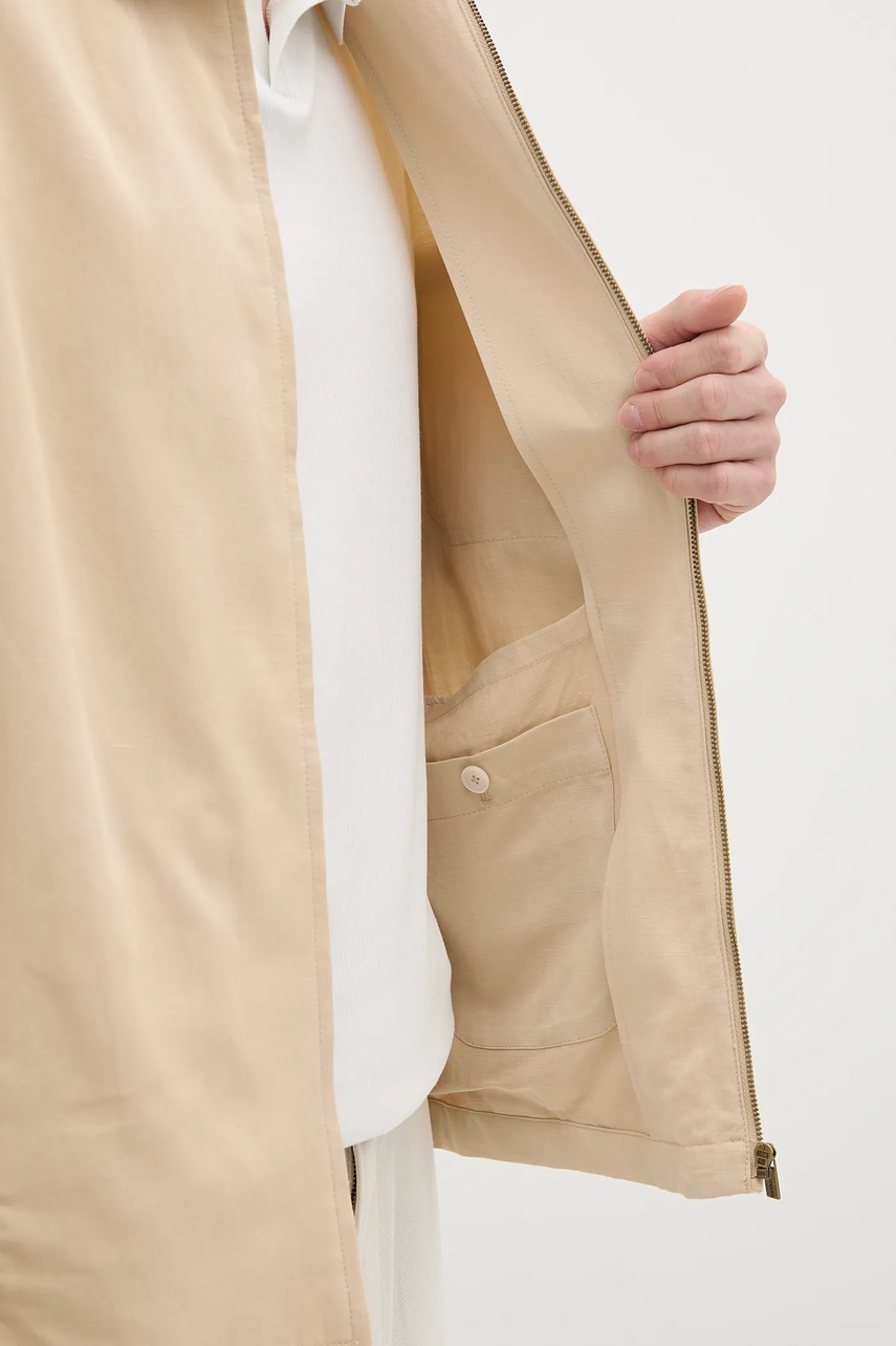 Bunda se lněnou směsí Marciano by Guess (obrázek 6)