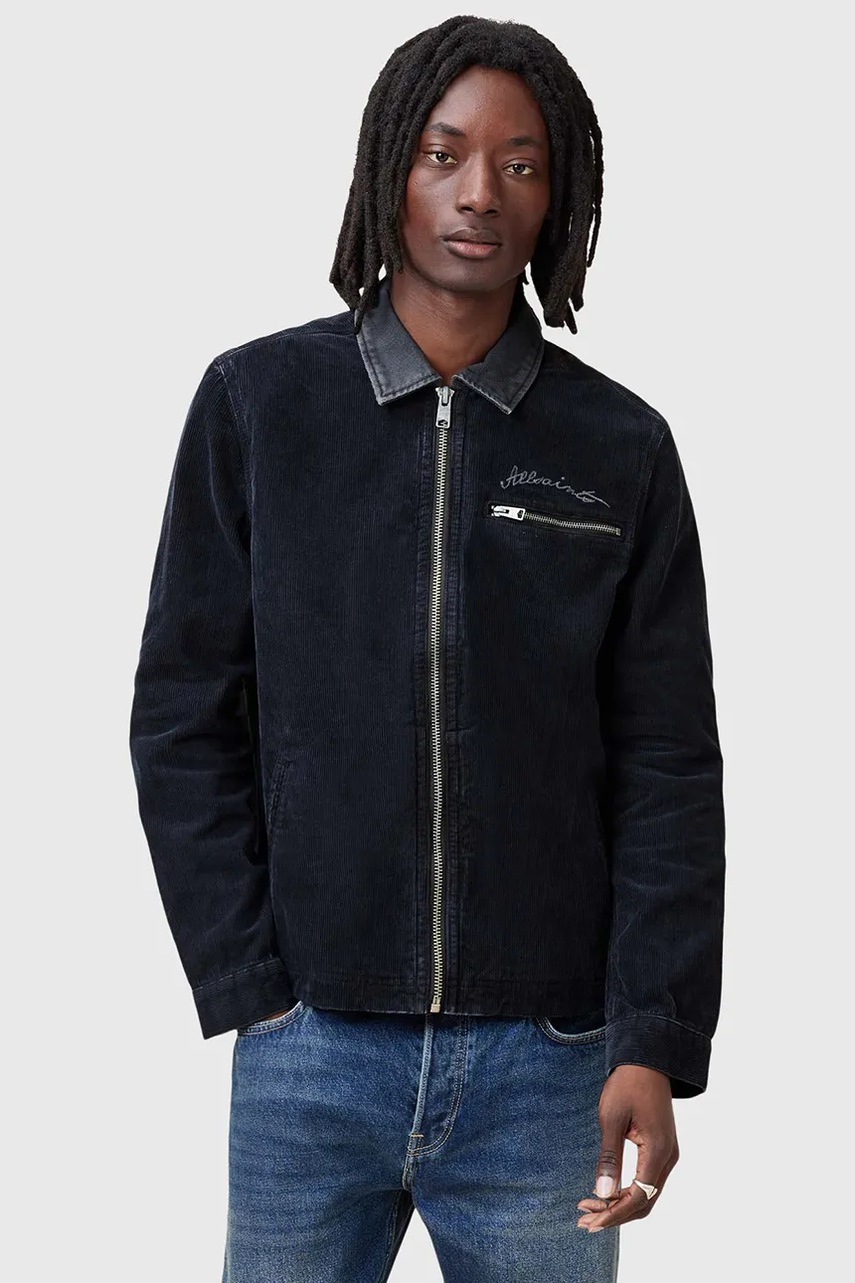 Вельветова куртка AllSaints ROTHWELL колір синій перехідна M016OC 