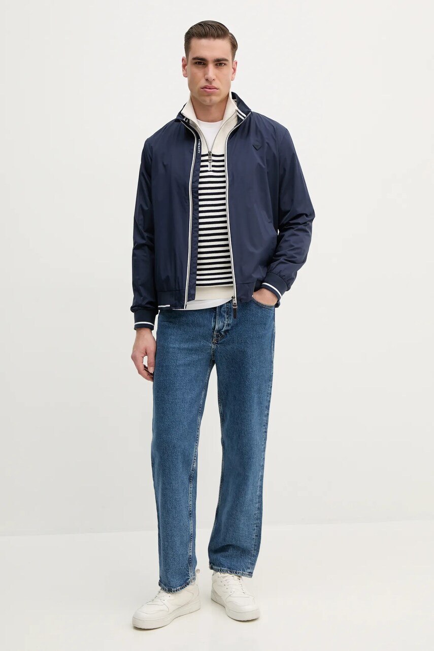 Куртка Hackett London цвет синий переходная HM403317 Куртка Hackett London цвет синий переходная HM403317