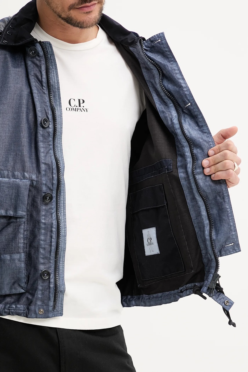 Μπουφάν C.P. Company χρώμα: ναυτικό μπλε, 18CMOW224A110318G φωτογραφία
