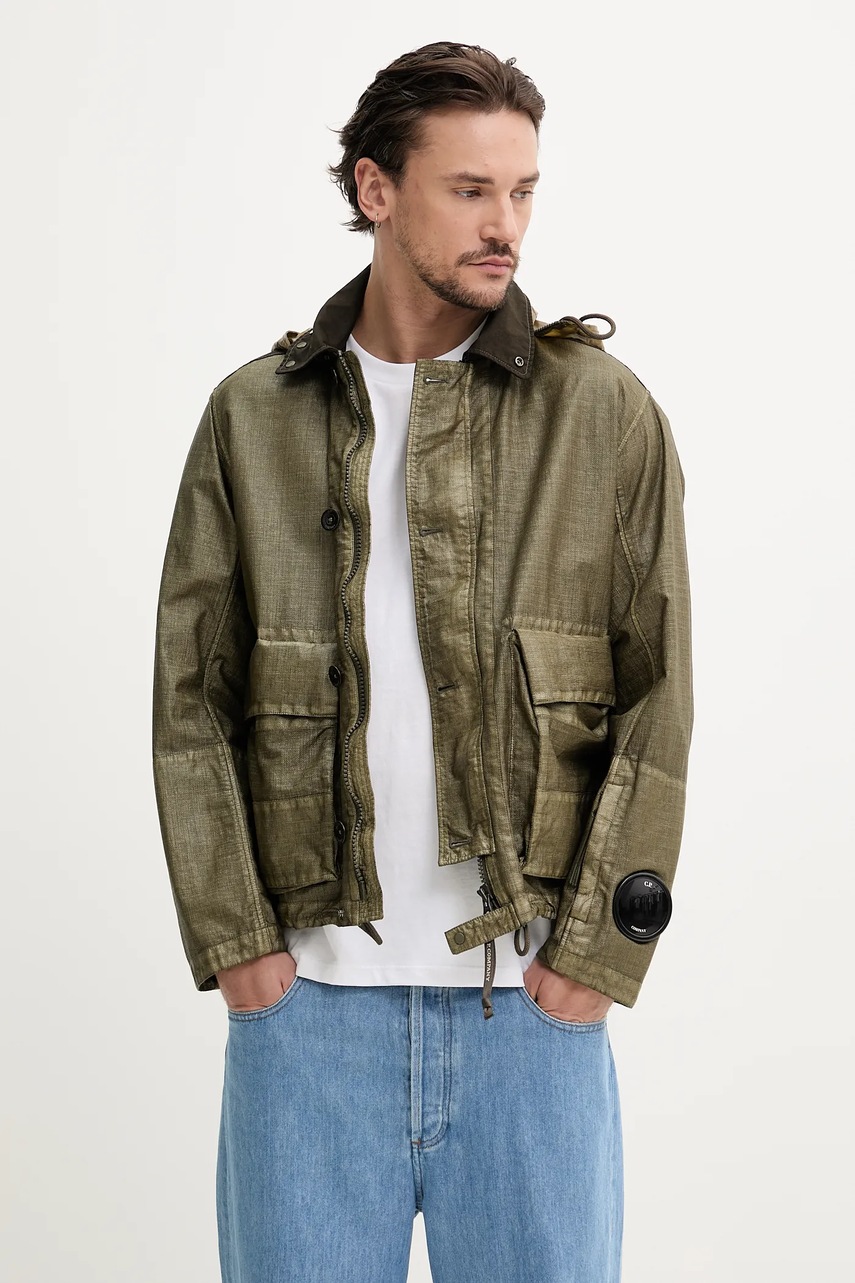 Μπουφάν C.P. Company χρώμα: πράσινο, 18CMOW224A110318G φωτογραφία