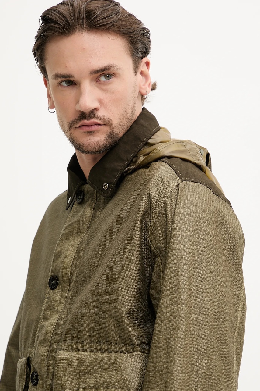 Μπουφάν C.P. Company χρώμα: πράσινο, 18CMOW224A110318G φωτογραφία