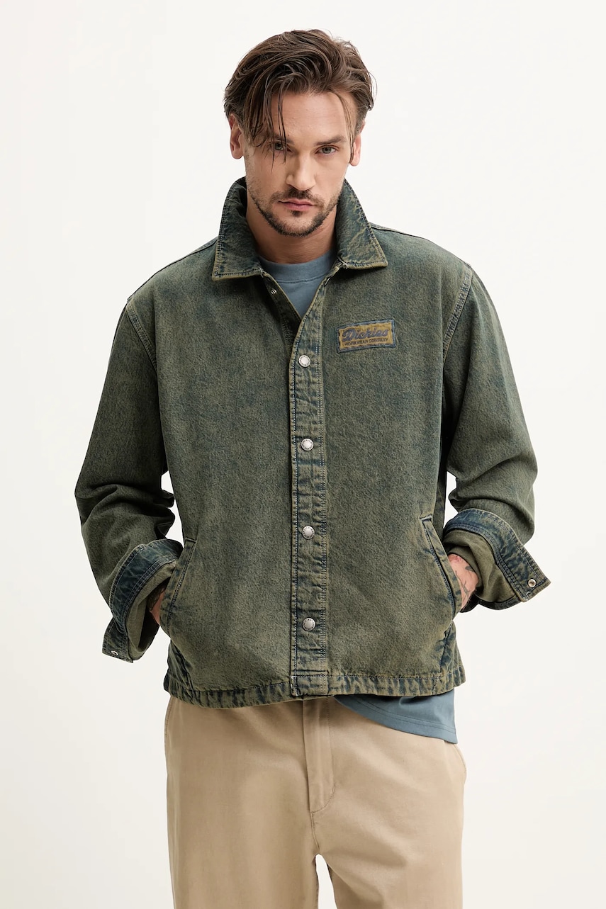 Dickies geaca jeans barbati, de tranzitie, oversize, DK0A4Z76K571