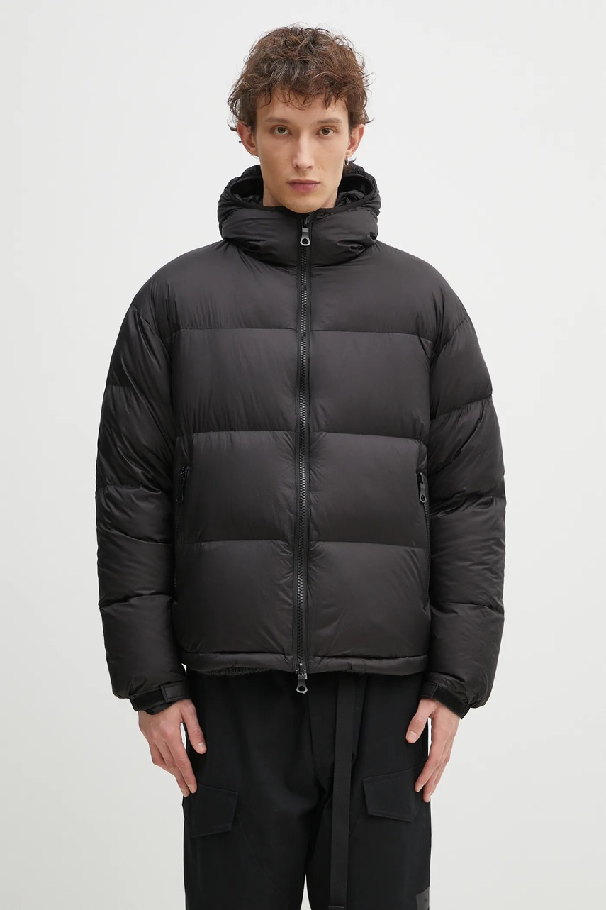 Péřová bunda MKI MIYUKI ZOKU Translucent Bubble Jacket černá barva, zimní, TRANSLUCENT.BUBBLE.BL