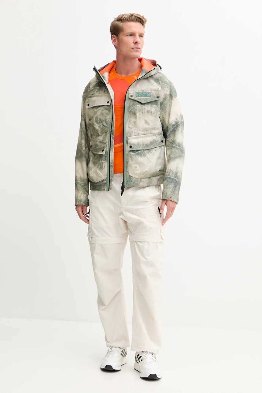 Μπουφάν Napapijri A-Rivalto Ao χρώμα: πράσινο, NP0A4IMRFCP1 φωτογραφία