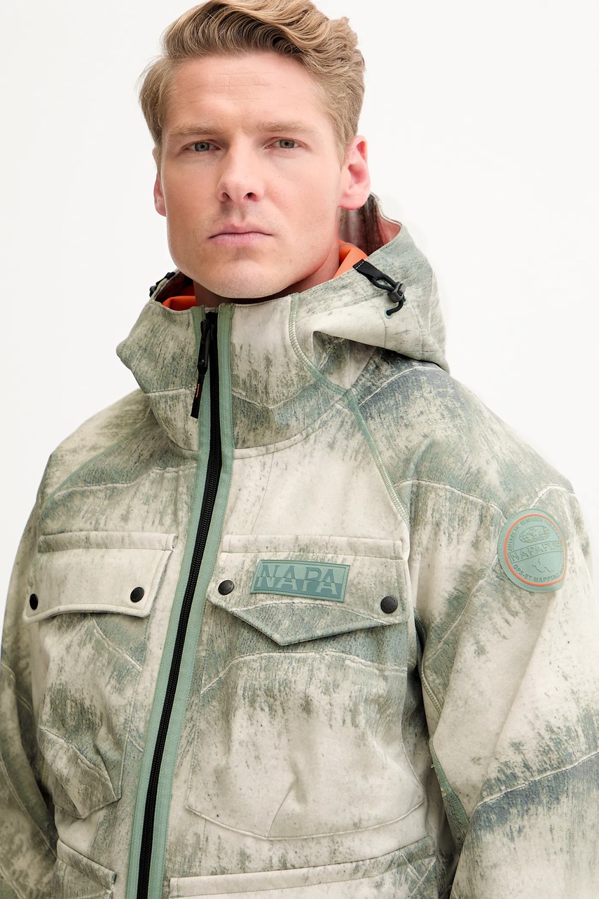Μπουφάν Napapijri A-Rivalto Ao χρώμα: πράσινο, NP0A4IMRFCP1 φωτογραφία