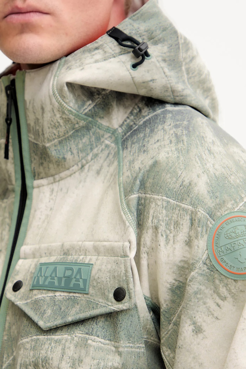 Μπουφάν Napapijri A-Rivalto Ao χρώμα: πράσινο, NP0A4IMRFCP1 φωτογραφία