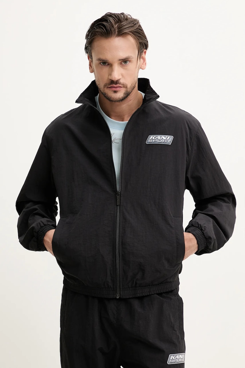 Karl Kani geaca culoarea negru, de tranzitie, 60860049