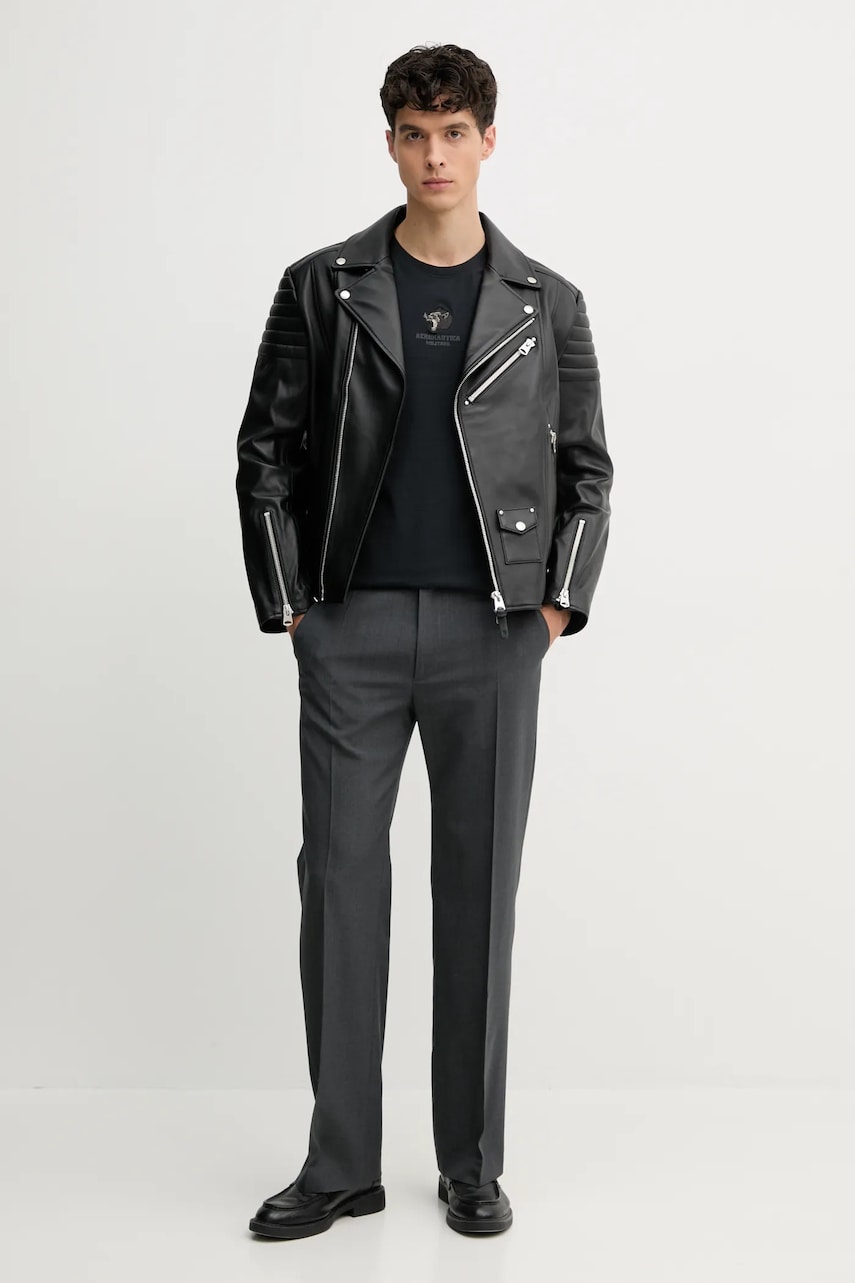 Кожаная куртка MACKAGE цвет чёрный переходная KENNETH Кожаная куртка MACKAGE цвет чёрный переходная KENNETH